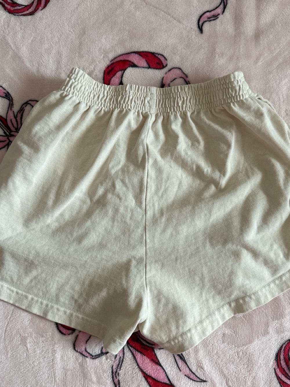 NWOT Los Angeles apparel white cream gym shorts XS - Picture 5 of 5